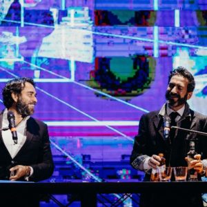 Jarvis Smithb and Oliver Heath, co-hosts of the P.E.A. Awards